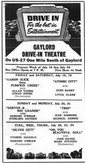 Sky-Hi Drive-In Theatre - July 17 1952 (newer photo)